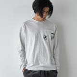 MD.GRAY | 【WEB限定】CONVERSE (コンバース)天竺ポケットロングスリーブTシャツ | coen【men】