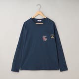 NAVY | 【WEB限定】CONVERSE (コンバース)天竺ポケットロングスリーブTシャツ | coen【men】