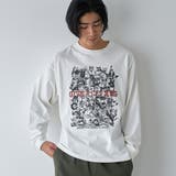 WHITE | 【WEB限定】アニマルプリントロングスリーブTシャツ | coen【men】