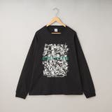 BLACK | 【WEB限定】アニマルプリントロングスリーブTシャツ | coen【men】
