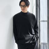 BLACK | ソフトタッチモチモチロングスリーブTシャツ | coen【men】