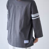 Repurヘビーコットン七分袖フットボールTシャツ【抗菌性、消臭性】 | coen【men】 | 詳細画像14 