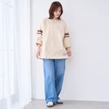 Repurヘビーコットン七分袖フットボールTシャツ【抗菌性、消臭性】 | coen【men】 | 詳細画像16 