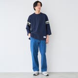Repurヘビーコットン七分袖フットボールTシャツ【抗菌性、消臭性】 | coen【men】 | 詳細画像23 