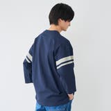 Repurヘビーコットン七分袖フットボールTシャツ【抗菌性、消臭性】 | coen【men】 | 詳細画像27 