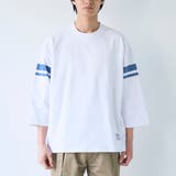 Repurヘビーコットン七分袖フットボールTシャツ【抗菌性、消臭性】 | coen【men】 | 詳細画像30 