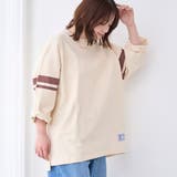 NATURAL | Repurヘビーコットン七分袖フットボールTシャツ【抗菌性、消臭性】 | coen【men】