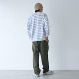 【Tough&Soft】天竺マルチボーダーロングスリーブTシャツ | coen【men】 | 詳細画像3