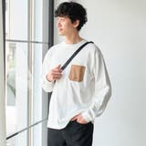 【Tough&Soft】布帛ポケット付き長袖Tシャツ | coen【men】 | 詳細画像4 