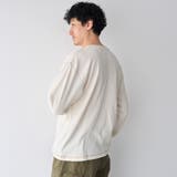 ワッフルヘンリーネック ロングスリーブ Tシャツ | coen【men】 | 詳細画像9 