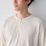 ワッフルヘンリーネック ロングスリーブ Tシャツ | coen【men】 | 詳細画像10 