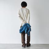 ワッフルヘンリーネック ロングスリーブ Tシャツ | coen【men】 | 詳細画像3 
