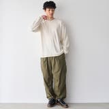 ワッフルヘンリーネック ロングスリーブ Tシャツ | coen【men】 | 詳細画像4 