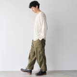 ワッフルヘンリーネック ロングスリーブ Tシャツ | coen【men】 | 詳細画像5 