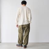 ワッフルヘンリーネック ロングスリーブ Tシャツ | coen【men】 | 詳細画像6 