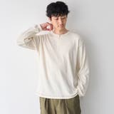 ワッフルヘンリーネック ロングスリーブ Tシャツ | coen【men】 | 詳細画像7 