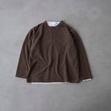 ダブルフェイスレイヤードロングスリーブTシャツ | coen【men】 | 詳細画像9 