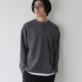 DK.GRAY | ダブルフェイスレイヤードロングスリーブTシャツ | coen【men】