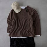 MD.BROWN | ダブルフェイスレイヤードロングスリーブTシャツ | coen【men】