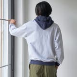 Toughweightプリントスウェットプルオーバーパーカー | coen【men】 | 詳細画像13 