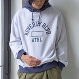 Toughweightプリントスウェットプルオーバーパーカー | coen【men】 | 詳細画像14 