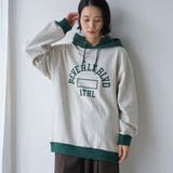 NATURAL | Toughweightプリントスウェットプルオーバーパーカー | coen【men】