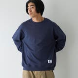 NAVY | Toughweight無地クルーネックスウェット | coen【men】