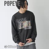 BLACK | POPEYE(TM)(ポパイ)グラフィックプルオーバースウェット | coen【men】