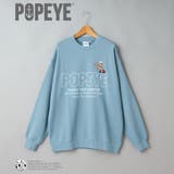 LT.BLUE | POPEYE(TM)(ポパイ)グラフィックプルオーバースウェット | coen【men】