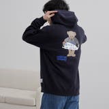NAVY | COSBY（コスビー）別注 ベアプリントパーカー | coen【men】