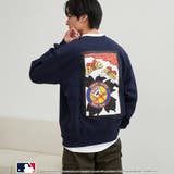 NAVY | MLB別注 花札バックプリント クルーネックスウェット | coen【men】