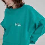 MEI(メイ)別注 裏毛ロゴクルーネックスウェット | coen【men】 | 詳細画像15