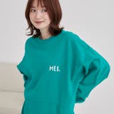 KELLY | MEI(メイ)別注 裏毛ロゴクルーネックスウェット | coen【men】