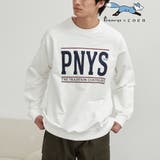 WHITE | Penneys(ぺニーズ)別注クリアコットンロゴプリントスウェット | coen【men】