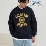 NAVY | Penneys(ぺニーズ)別注クリアコットンロゴプリントスウェット | coen【men】