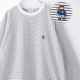 ワンポイントベア刺繍USAコットンロングスリーブＴ | coen【men】 | 詳細画像1 