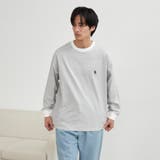 ワンポイントベア刺繍USAコットンロングスリーブＴ | coen【men】 | 詳細画像17 