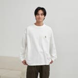 ワンポイントベア刺繍USAコットンロングスリーブＴ | coen【men】 | 詳細画像21 