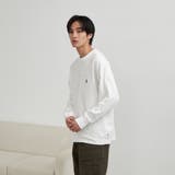 ワンポイントベア刺繍USAコットンロングスリーブＴ | coen【men】 | 詳細画像23 
