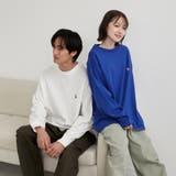 ワンポイントベア刺繍USAコットンロングスリーブＴ | coen【men】 | 詳細画像4 