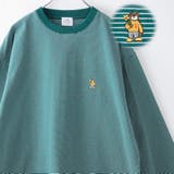 DK.GREEN | ワンポイントベア刺繍USAコットンロングスリーブＴ | coen【men】