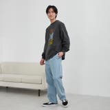 ベアピグメントプリントロングスリーブＴシャツ | coen【men】 | 詳細画像15 