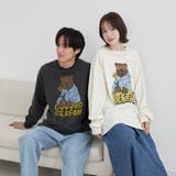 ベアピグメントプリントロングスリーブＴシャツ | coen【men】 | 詳細画像3 