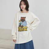 ベアピグメントプリントロングスリーブＴシャツ | coen【men】 | 詳細画像6 