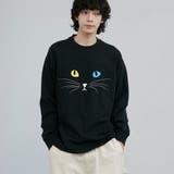 BLACK | 【CAT TEE/アニマルプリント】ロングスリーブTシャツ | coen【men】
