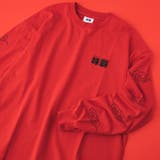 RED | 【味覇/ウェイパァー】プリントロングスリーブTシャツ | coen【men】