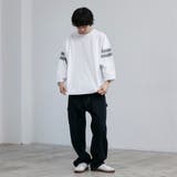 USAコットン七分袖フットボールTシャツ | coen【men】 | 詳細画像10