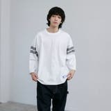 USAコットン七分袖フットボールTシャツ | coen【men】 | 詳細画像6
