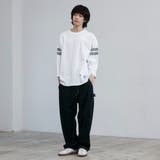 USAコットン七分袖フットボールTシャツ | coen【men】 | 詳細画像7