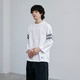 USAコットン七分袖フットボールTシャツ | coen【men】 | 詳細画像8